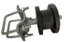 5327g Nylonowe rolki do bram wspornikowych ze wspornikiem Łańcuch Link Fence Gate Wheels