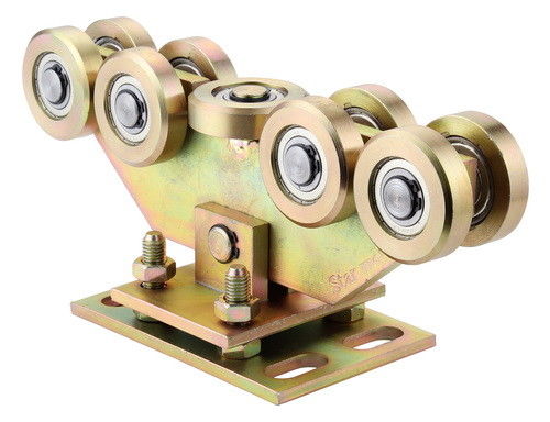 Wytrzymałe koło do bram wspornikowych 68 mm cynkowo-biały cynkowy żółty