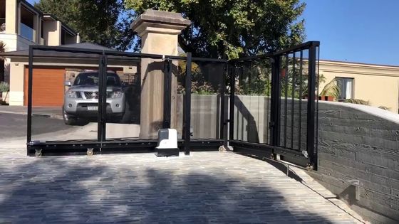 Obrotowe rolki drzwi 360 stopni Promień koła bramy Narożnik