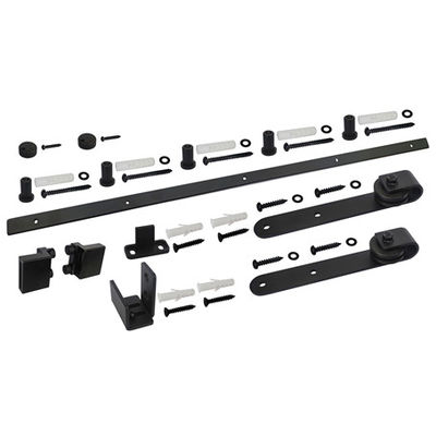 Zestaw drzwi przesuwnych do szafki przesuwnej Mini Bent Plate Black