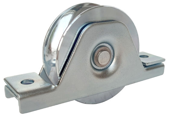 Koła do drzwi przesuwnych 4 &amp;#39;&amp;#39; 101,6 mm stalowe dolne koła z rowkiem w kształcie litery V z łożyskiem 6202;