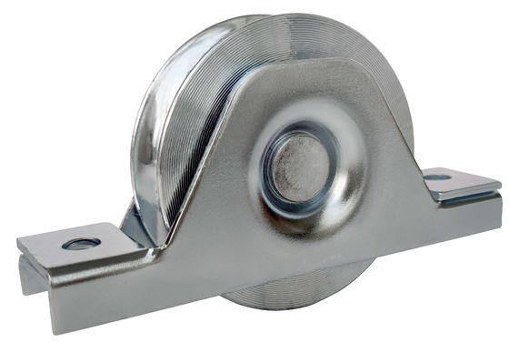 Koła do drzwi przesuwnych 4 &amp;#39;&amp;#39; 101,6 mm stalowe dolne koła z rowkiem w kształcie litery V z łożyskiem 6202;