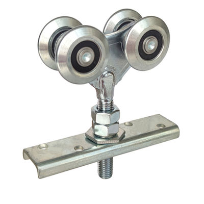 Przemysłowa rolka ślizgowa wisząca Barn Door Rail Trolley Wheel Double Dia 38mm