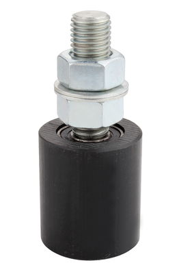 50mm czarna rolka prowadząca przesuwna rolka rolkowa 3 &quot;6&quot; łożysko nylonowe z tworzywa sztucznego PCV