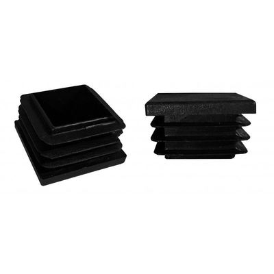 4x4 &quot;2 cale. X 2 cale. Czarny plastikowy kwadratowy słupek 4&quot; 2&quot; Aluminiowe nasadki ogrodzeniowe