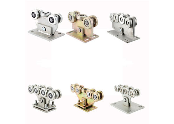 Cynkowo-srebrny automatyczny wózek do drzwi przesuwnych wspornikowych z 8 kołami 113 mm