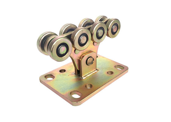 Cynkowo-srebrny automatyczny wózek do drzwi przesuwnych wspornikowych z 8 kołami 113 mm