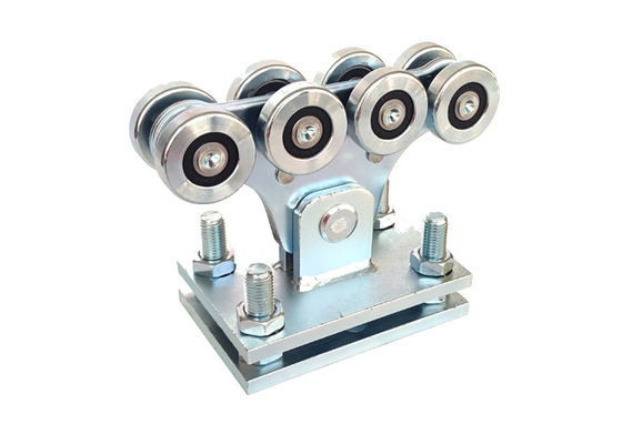 Cynkowo-srebrny automatyczny wózek do drzwi przesuwnych wspornikowych z 8 kołami 113 mm