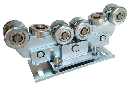 Elektryczna brama przesuwna wspornikowa 10 kółek do szyny 80x80 68mm Regulowana płyta wózka jezdnego