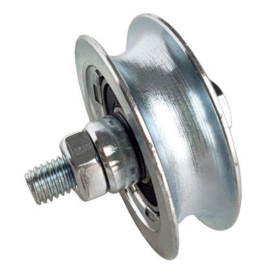 M10x55 Galwanizowane koła bramowe U Groove Podwójne łożyska ze śrubą 68mm