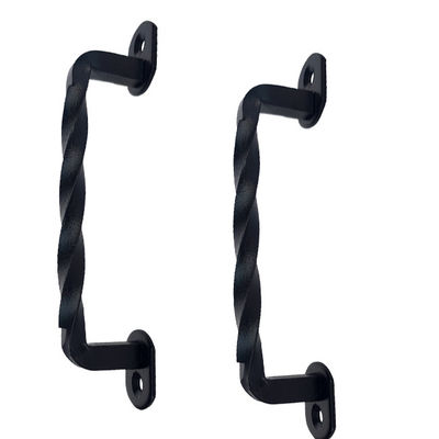 Black Barn Gate Hardware Steel 6 1/5 &amp;#39;&amp;#39; Twist Barn Door Handles and Pulls