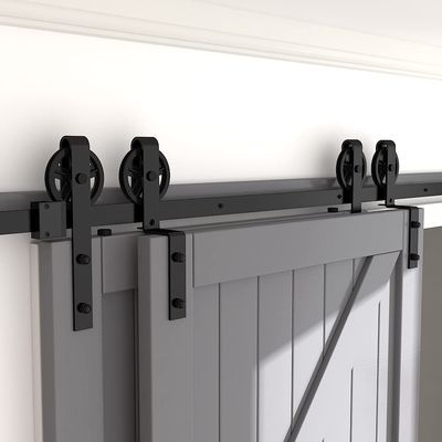 16 ft 12 ft 7 '8' Barn Gate Hardware do montażu sufitowego podwójnego obejściowego sprzętu do stodoły Prosto