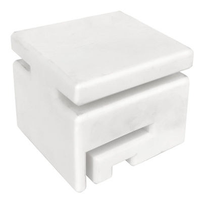 74x76x62,2mm przesuwna brama nylonowa prowadnica 75mm biała