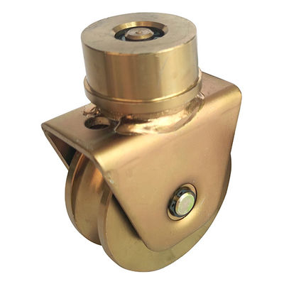 Obrotowe koła przesuwne 360 ​​stopni 80 mm 3,15 &quot;U Groove Gate Wheels Okrągłe ocynkowane