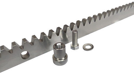M4 Electric Sliding Gate Rack Gear White ocynkowany z akcesoriami montażowymi