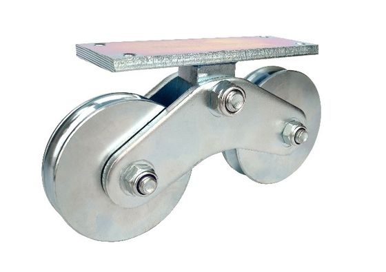 4,72-calowe koła przesuwne 120 mm U z rowkiem w kształcie litery U Heavy Duty Podwójne dolne mocowanie