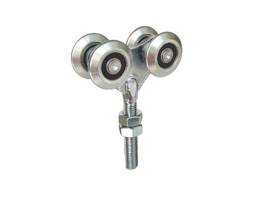 Rolki do zawieszania drzwi przesuwnych 44 mm 1,73 &quot;Biały cynk żelazny z łożyskiem