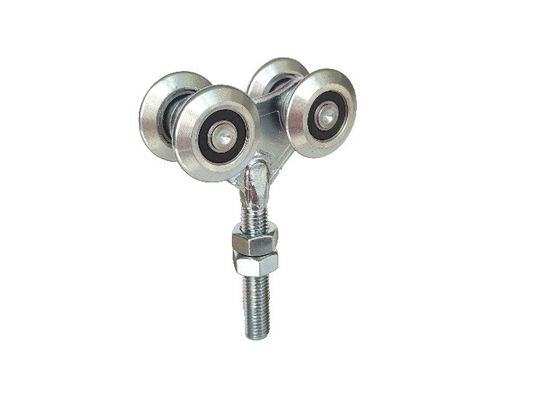 Rolki do zawieszania drzwi przesuwnych 44 mm 1,73 &quot;Biały cynk żelazny z łożyskiem