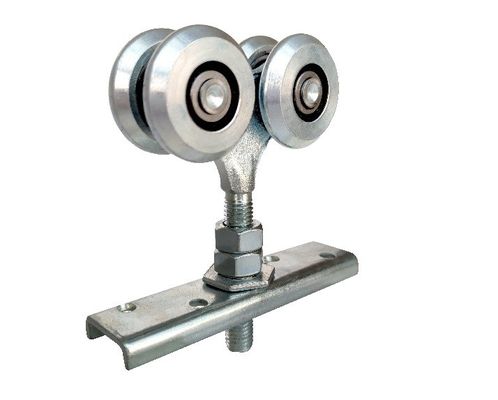 Rolki do zawieszania drzwi przesuwnych 44 mm 1,73 &quot;Biały cynk żelazny z łożyskiem