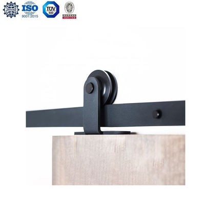 6,6 stopy Bypass Barn Gate Hardware Wiszący Top Mount Barn Door Track and Rollers