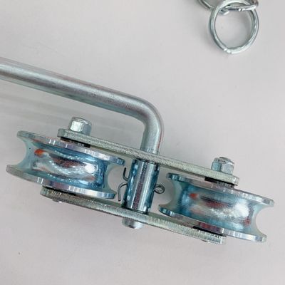 D64mm Biały cynkowy kabel Garrucha Para Banano Via Para Banano Banana Trolley Roller