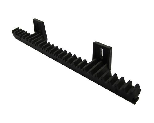 Stalowy stojak na pręt i zębnik do otwierania bramy przesuwnej 34 cm 2 występy Wbudowany czarny nylon M4