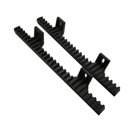 Stalowy stojak na pręt i zębnik do otwierania bramy przesuwnej 34 cm 2 występy Wbudowany czarny nylon M4