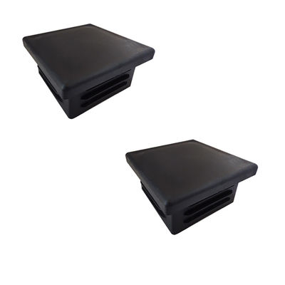 Kwadratowe aluminiowe nakładki na słupki ogrodzeniowe 4 &quot;2&quot; z czarnego plastiku