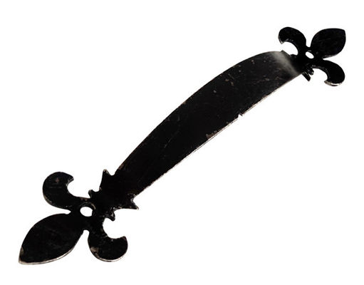 Uchwyt dekoracyjny z czarnej stalowej bramy Pociągnij 180 mm 7 &quot;do bramy lub drzwi
