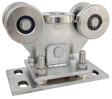 SS304 68mm Regulowane 5 kółko z bramą wspornikową do toru 80X80